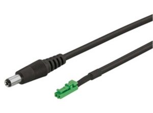 Cable de alimentación,Conector hueco – 24 V, Tipo A Longitud de cable: 1,4 m