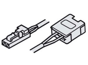 cable de alimentación, Con sistema insertable 12 V y clip Para banda de silicona LED Loox de 8 mm 12 V Longitud 2000 mm