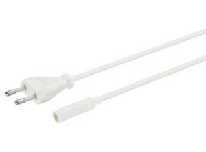 cable de alimentación,Blanco longitud de cable: 2 m