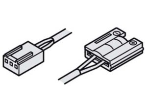cable de alimentación,Con clip, Para banda de silicona LED Loox 10 mm multi-blanco 24 V Longitud: 2000 mm