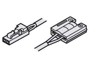 cable de alimentación,Con sistema insertable 12 V y clip, Para banda de silicona LED Loox de 8 mm 12 V Longitud: 2000 mm