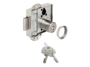 Cerraduras de varilla giratoria,Häfele Standard-Nova, Con cilindro de chapitas de montaje fijo, Entrada 40 mm